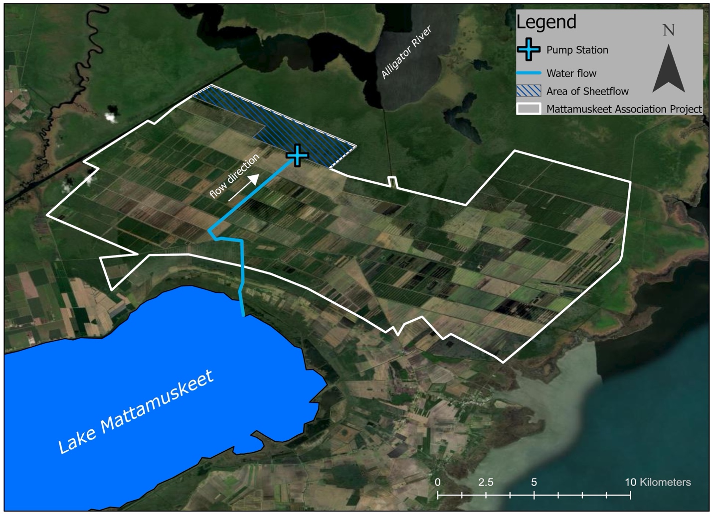 A map of land with water and a blue lake AI-generated content may be incorrect.