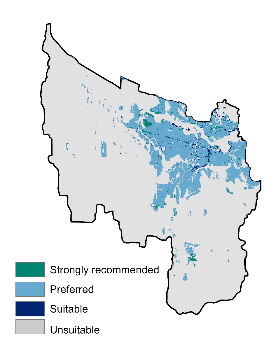 A map of a large area with different colored areas AI-generated content may be incorrect.